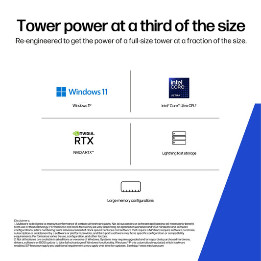 HP Z2 Core Ultra 7 265 16GB 512GB SSD SFF Desktop PC
