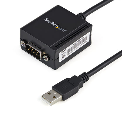 StarTech.com 6ft (1.8m) 1-Port FTDI USB to Serial RS232 Adapter Cable with COM