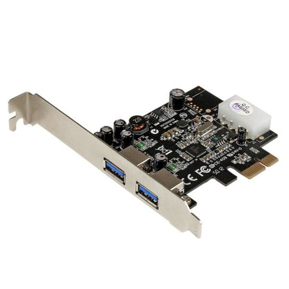 StarTech.com 2 Port PCI Express PCIe SuperSpeed (5Gbps) USB 3.0 Card Adapter with Hub (USB3S25)