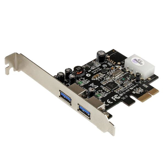 StarTech.com 2 Port PCI Express PCIe SuperSpeed (5Gbps) USB 3.0 Card Adapter with Hub (USB3S25)