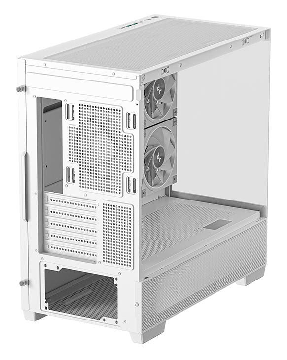 DeepCool CG380 3F WH Midi Tower White PC Case