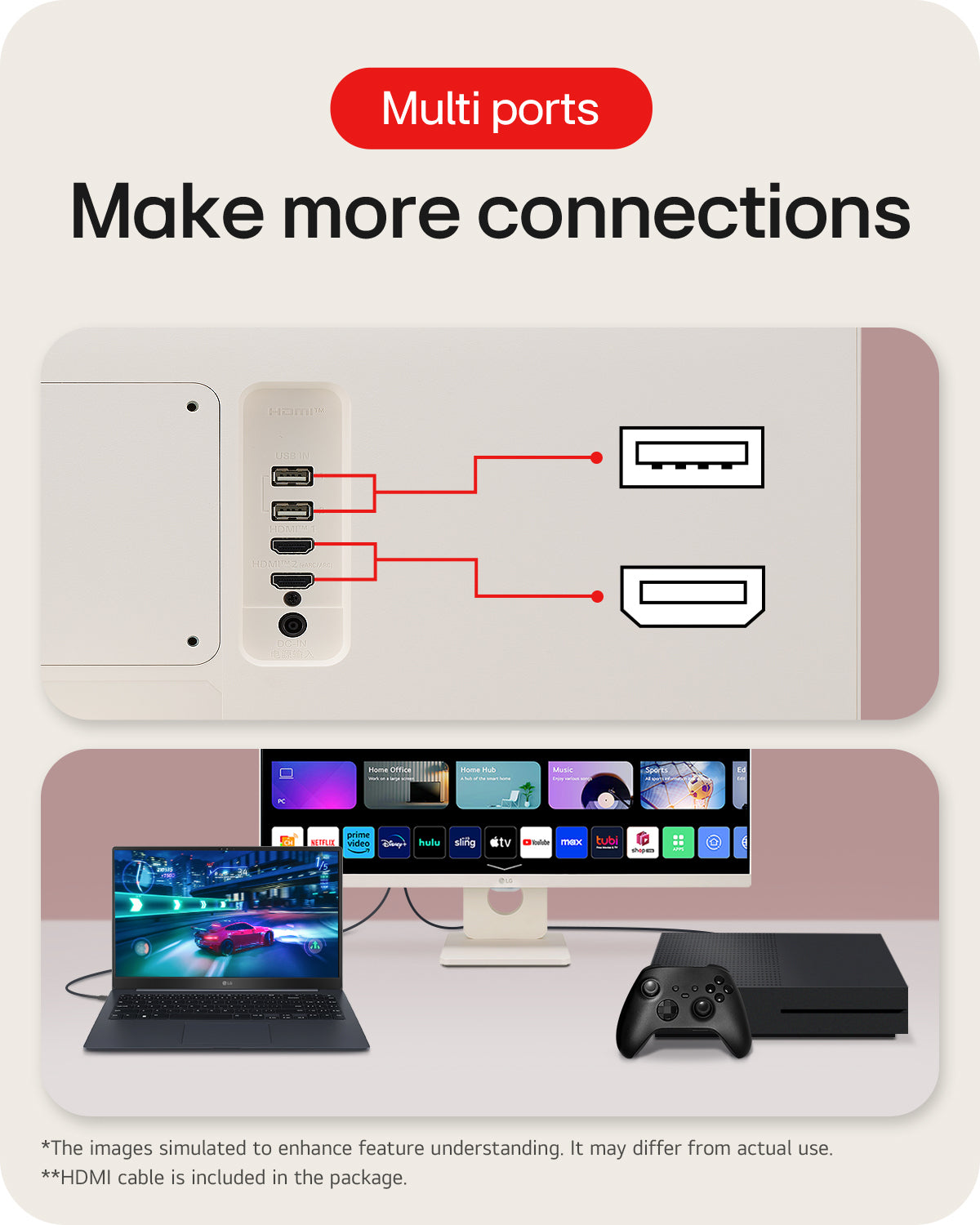 LG SMART 27" Full HD IPS 100Hz Monitor