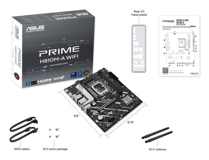 ASUS PRIME H810M-A WIFI Intel H810 LGA 1851 (Socket V1) micro ATX Motherboard