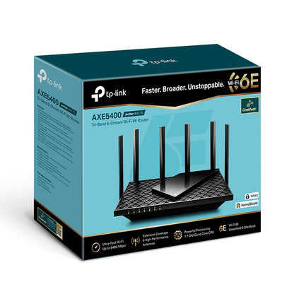 TP-LINK Archer AXE5400 Tri-Band Gigabit Wi-Fi 6E Router Networking
