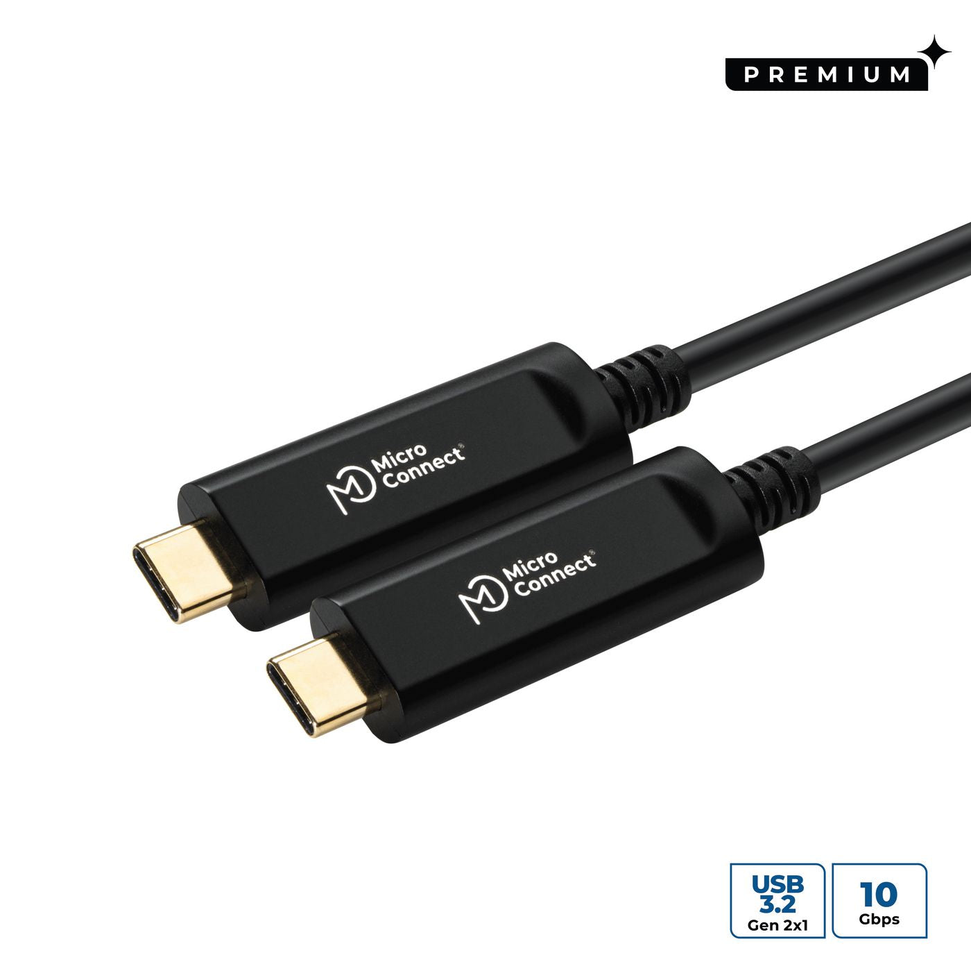 Microconnect MC-USB3.1C15OP USB cable USB 3.2 Gen 2 (3.1 Gen 2) 15 m USB C Black