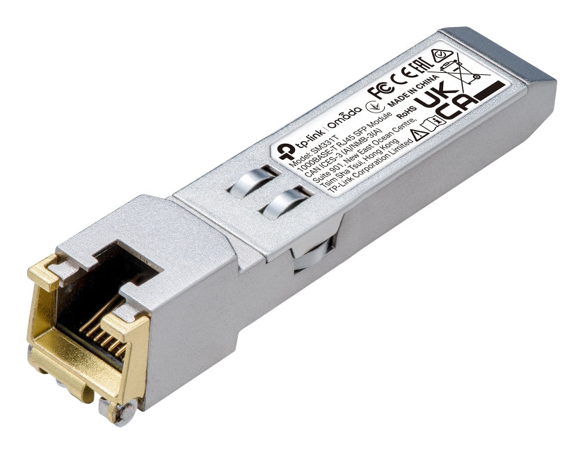 TP-LINK Omada 1000BASE-T RJ45 SFP Module SPEC: 1000Mbps RJ45 Copper Transceiver, Plug and Play with SFP Slot, Up to 100 m Distance (Cat5e or above) Networking