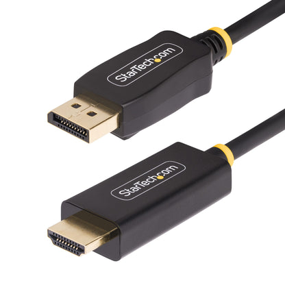 StarTech.com 1m DisplayPort to HDMI Adapter Cable, 4K 60Hz with HDR, DP to HDMI
