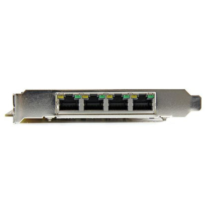 StarTech.com 4 Port Gigabit Power over Ethernet PCIe Network Card - PSE / PoE PCI Network Adapter
