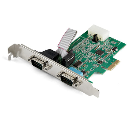 StarTech.com 2-port PCI Express RS232 Serial Adapter Card - PCIe RS232 Serial Host Hub (EX2S953)