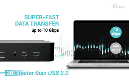i-tec Universal Intelligent Display USB-C Docking Station 100W