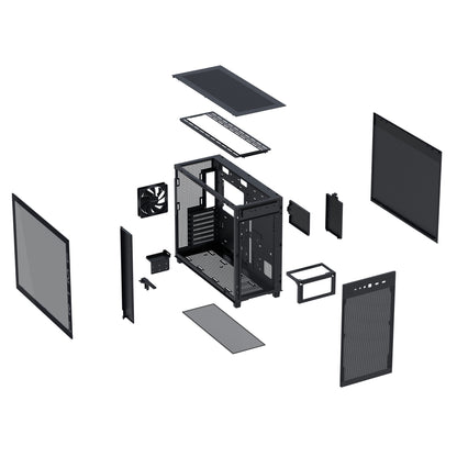ASUS PRIME AP303 TG Black Midi Tower PC Case