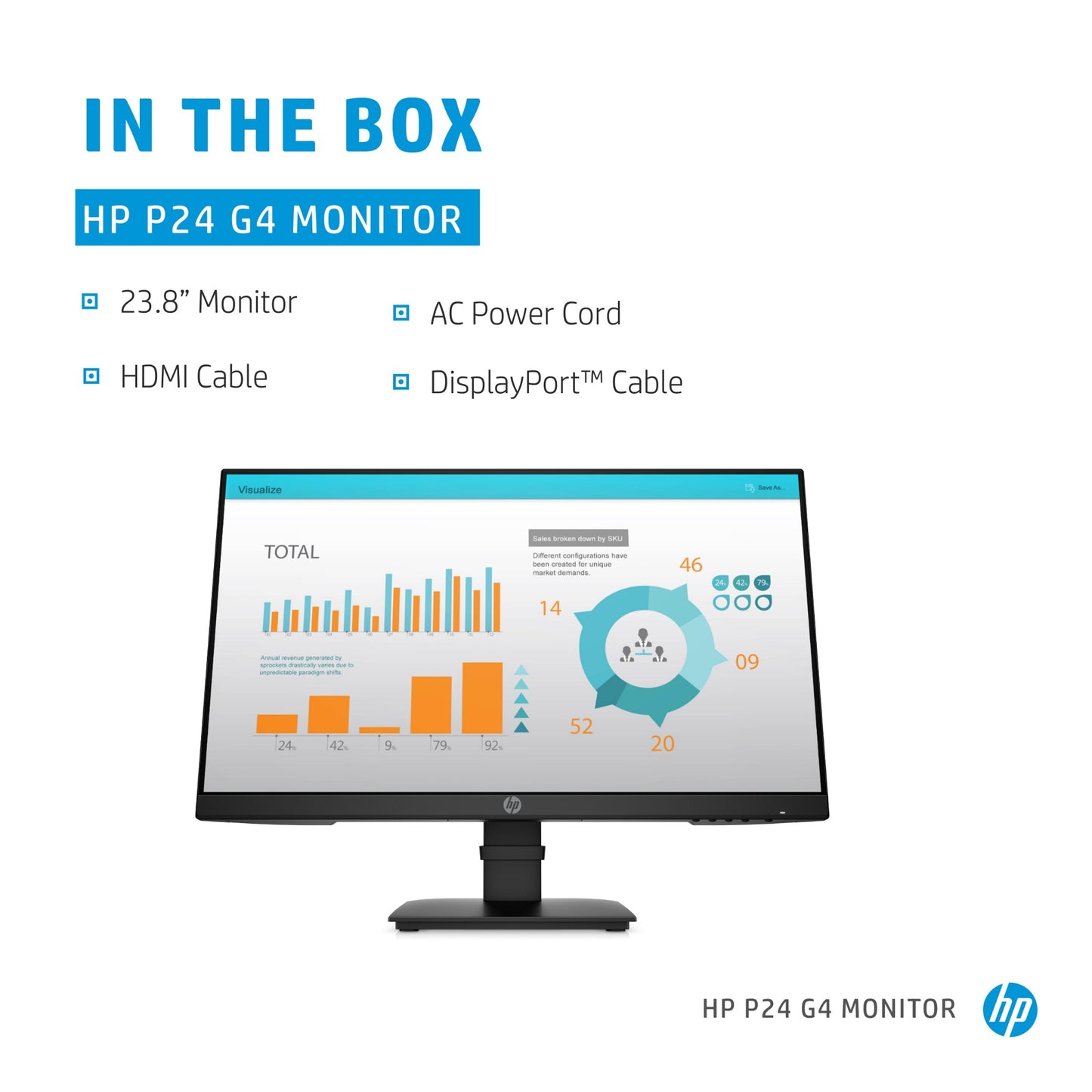 HP P-Series P24 G4 23.8" Full HD IPS Monitor