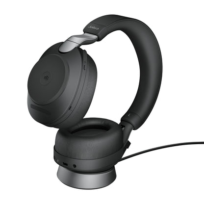 Jabra Evolve2 85 - Link380a MS Stereo Stand, Black Headset
