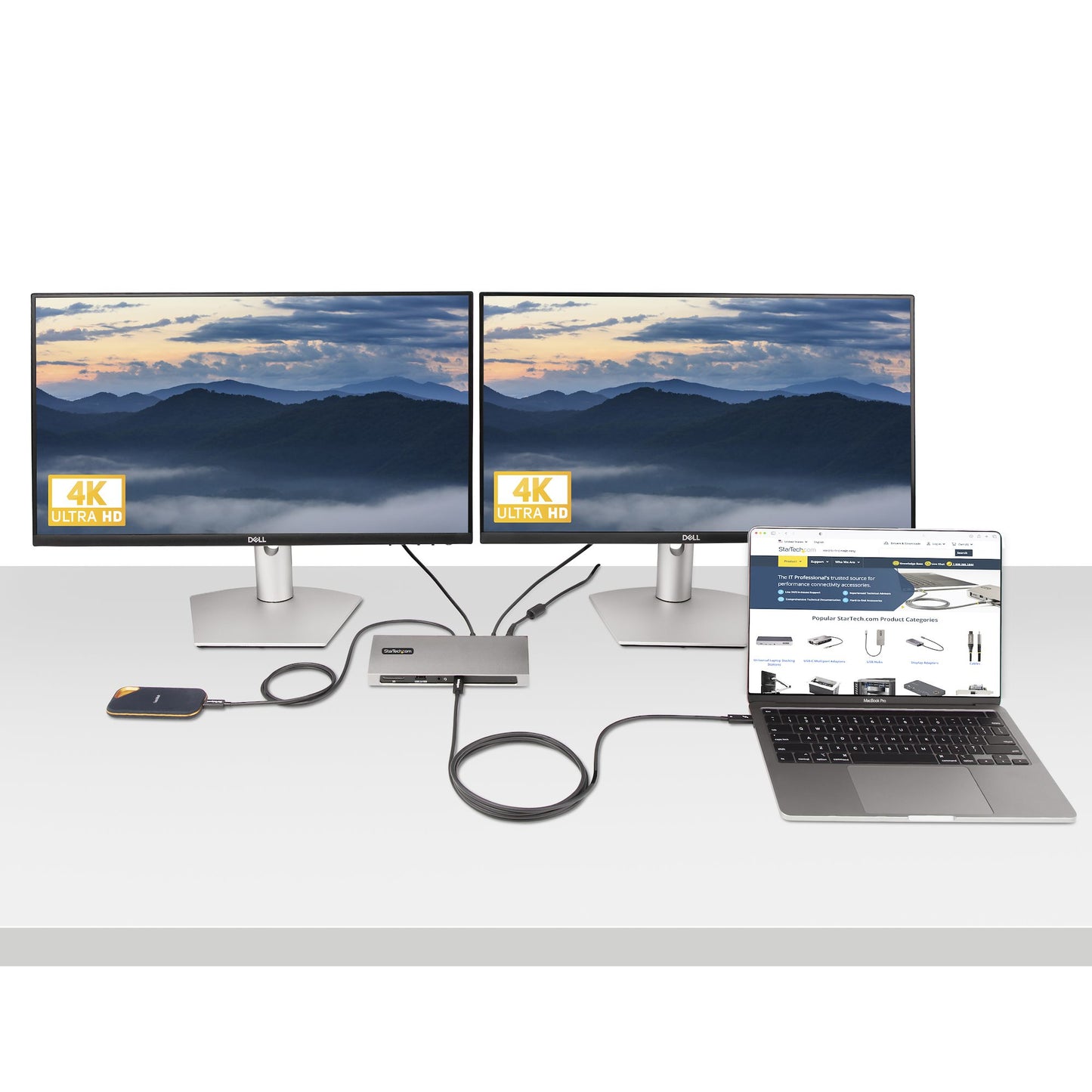 StarTech.com 6.6ft (2m) Active Thunderbolt 4 Cable, 40Gbps, 100W Power Delivery