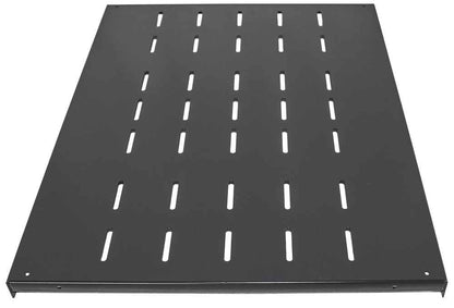 Intellinet 19" Fixed Shelf, 1U, 600mm Depth, Heavy-Duty, Max 100kg, Black Rack
