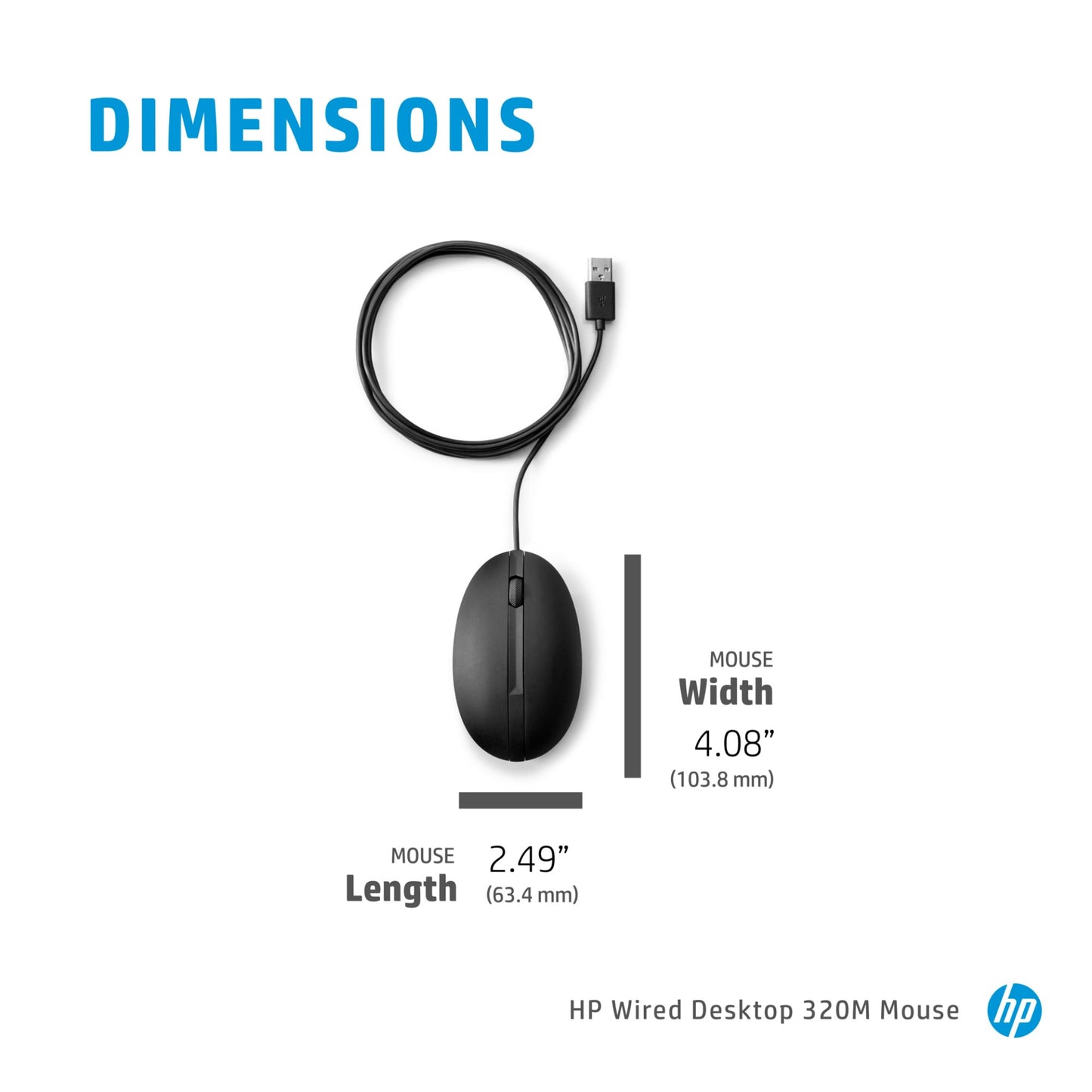 HP 320M Wired Mouse