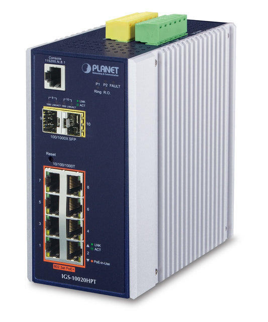 Planet IGS-10020HPT network switch PoE