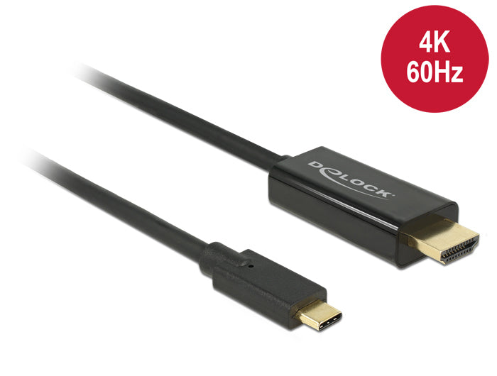 DeLOCK 85290 video cable adapter 1 m USB Type-C HDMI Black