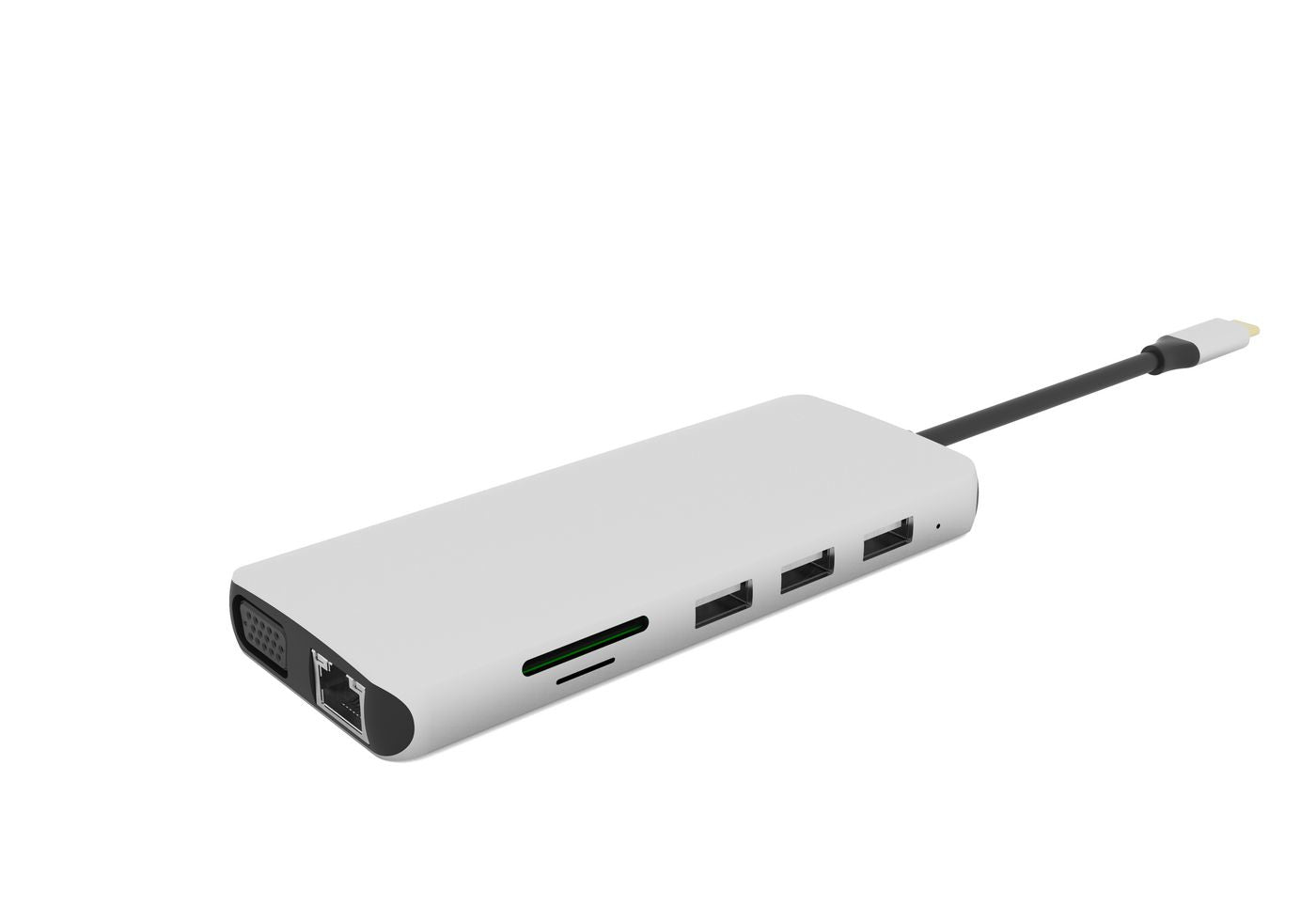 eSTUFF ES623009 interface hub Grey