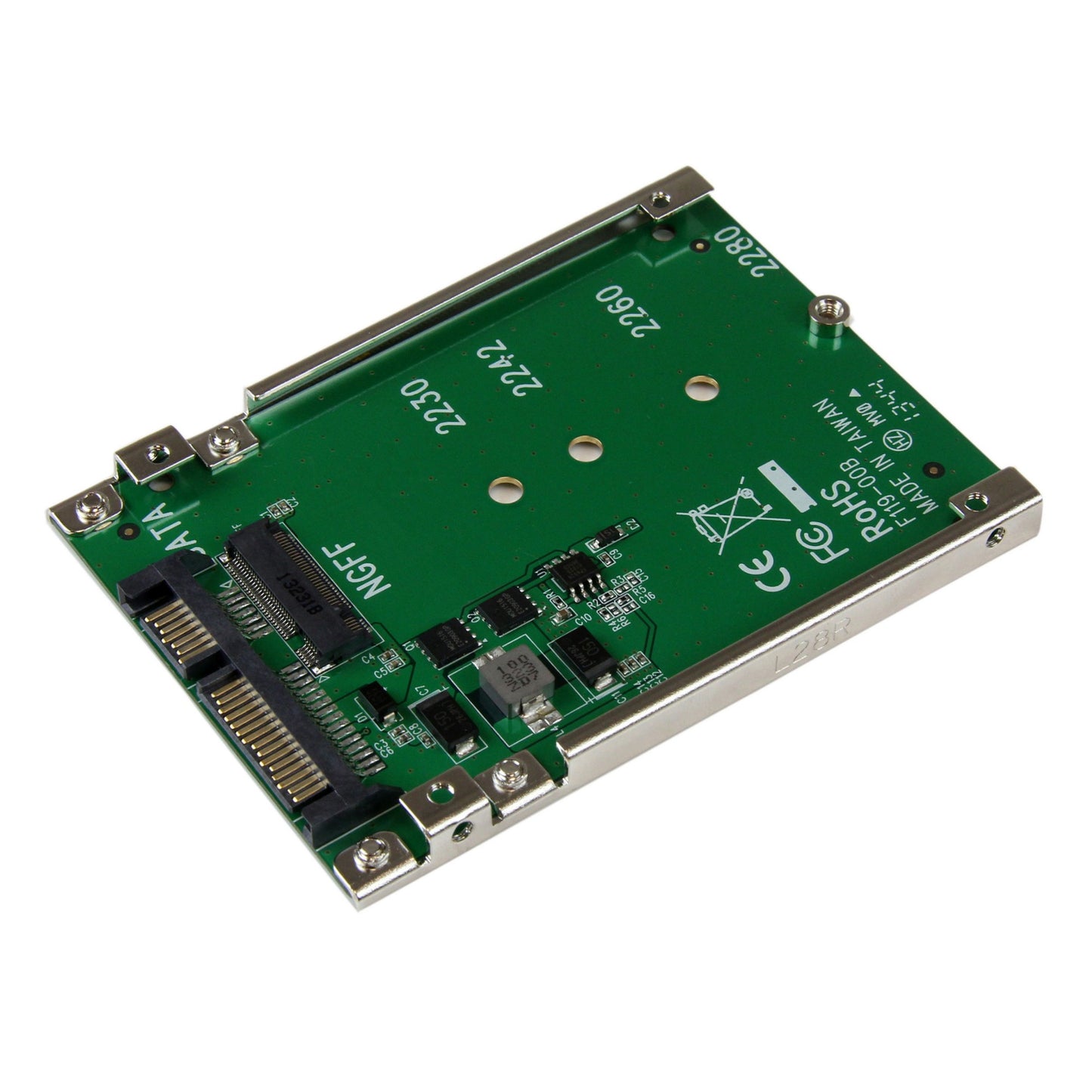 StarTech.com M.2 SATA SSD to 2.5in SATA Adapter, M.2 NGFF to SATA Converter Hub