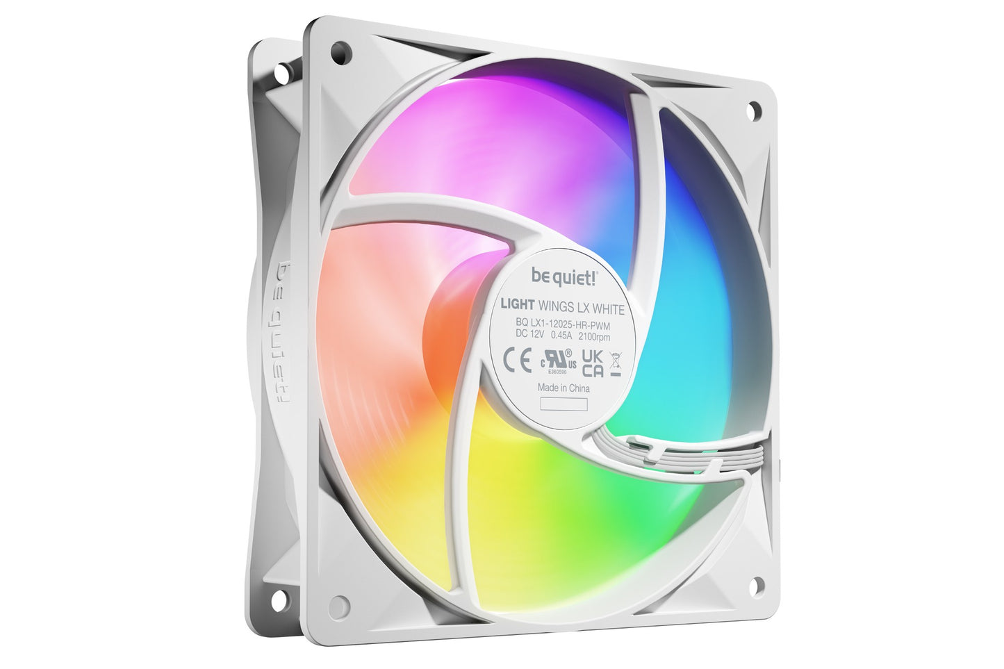 be quiet! LIGHT WINGS LX 120mm PWM High Speed 3-Pack White Computer case Fan 12 cm 3 Cooling