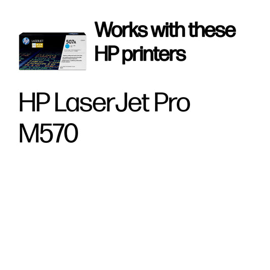 HP CE401A/507A Cyan Toner Cartridge (6K pages, HP LaserJet EP 500)