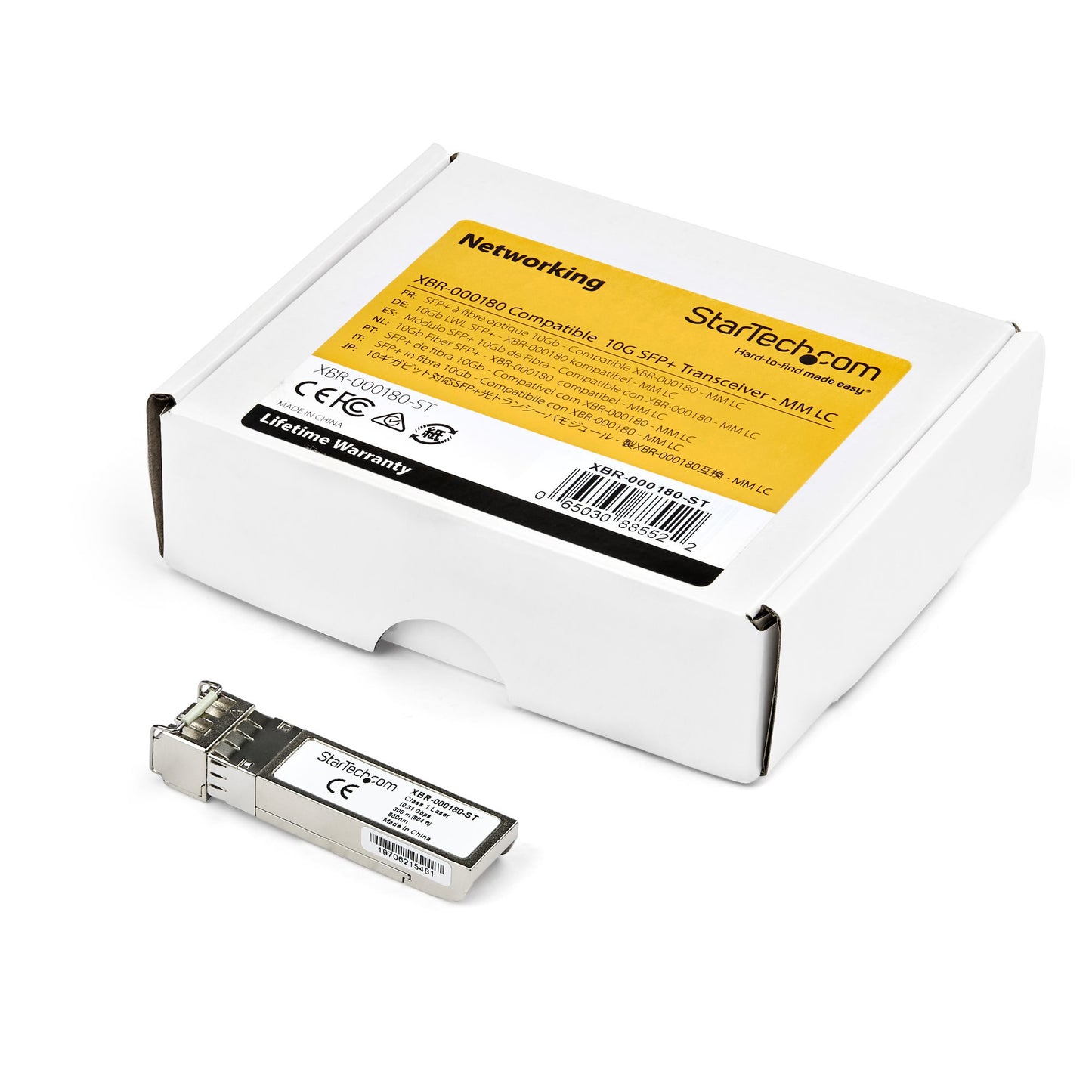StarTech.com MSA Uncoded SFP+ Module - 10GBASE-LR - 10GbE Single Mode Fiber (SMF) Optic Transceiver - 10GE Gigabit Ethernet SFP+ - LC 10km - 1310nm - DDM Networking