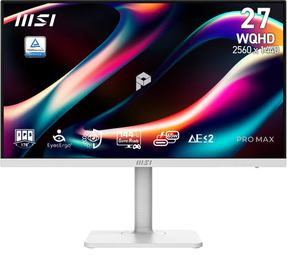 MSI PRO MAX 271QPHW E14 27" QHD IPS 144Hz Monitor