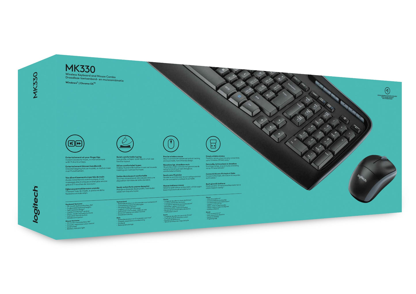 Logitech MK330 Wireless Keyboard & Mouse Combo