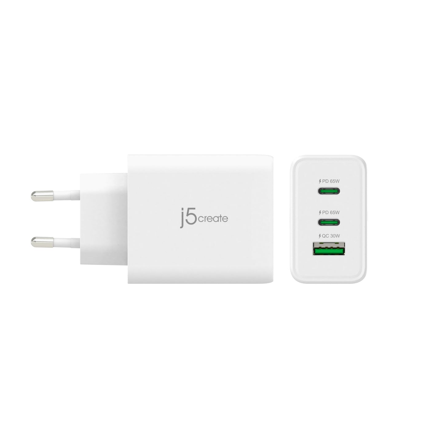 j5create JUP3365E-EN 65W GaN USB-C® 3-Port Charger