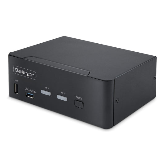 StarTech.com 2-Port Dual-Monitor DisplayPort KVM Switch, 8K 60Hz / 4K 144Hz, DP 1.4