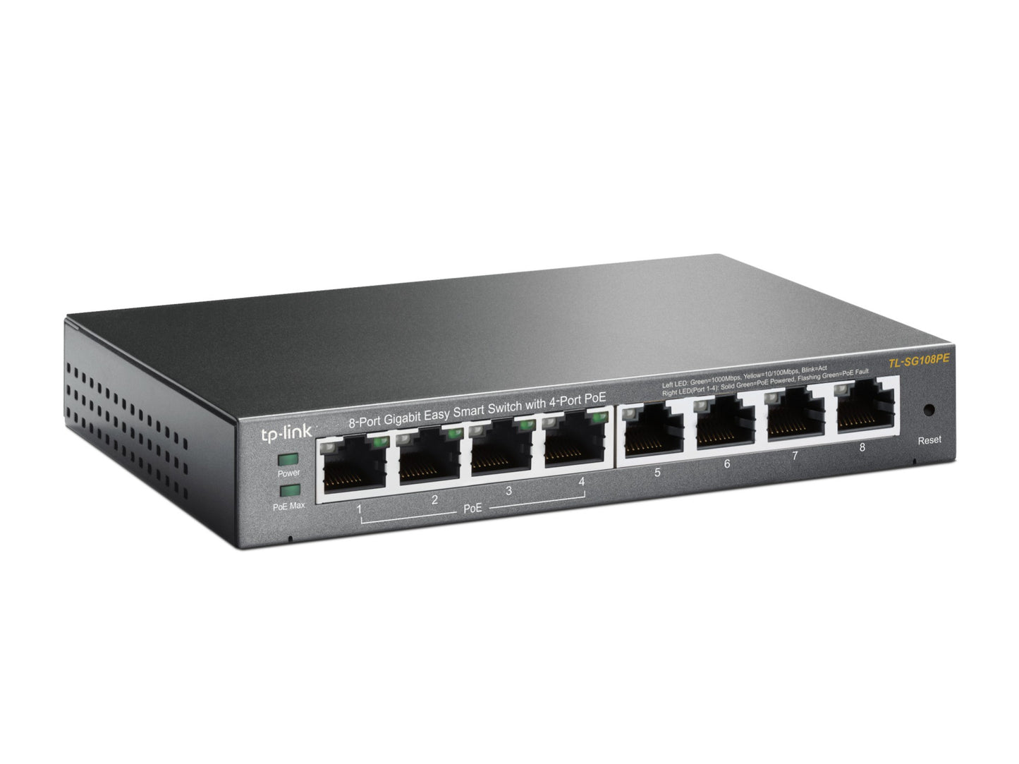 TP-LINK 8-Port Gigabit Easy Smart Switch with 4-Port PoE