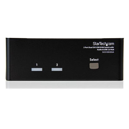 StarTech.com 2 Port Dual DVI USB KVM Switch with Audio & USB 2.0 Hub - TAA