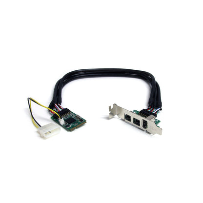 StarTech.com 3 Port 2b 1a 1394 Mini PCI Express FireWire Card Adapter Hub