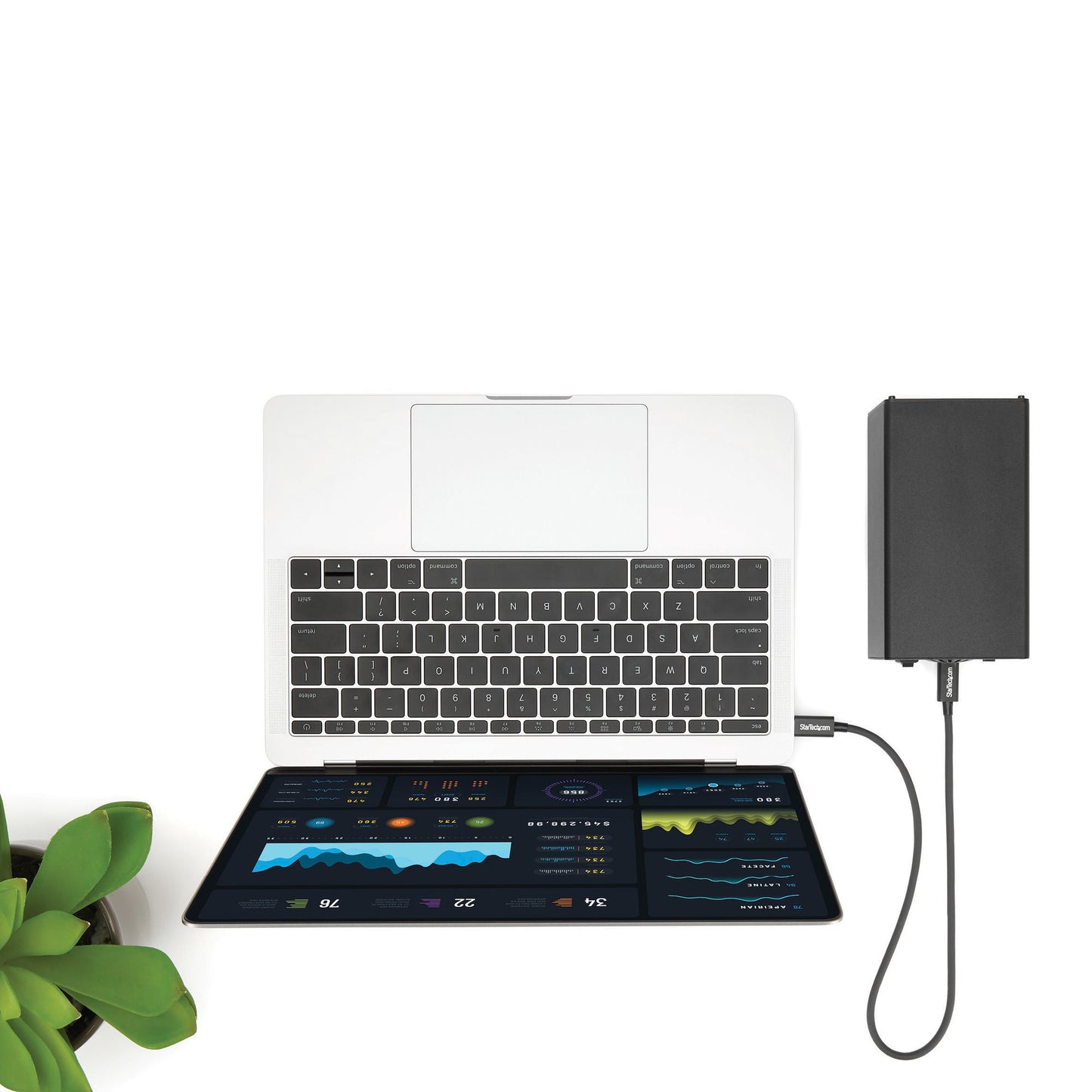 StarTech.com 50cm (1.6ft) Thunderbolt 3 Cable, 40Gbps, 100W PD, 4K/5K, Thunderbolt