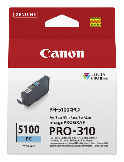 Canon 6956C001/PFI-5100PC Cyan Ink Cartridge (Canon IPF PRO-310)