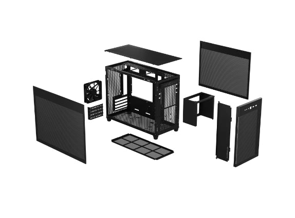 ASUS PRIME AP201 MicroATX Mini Tower Black PC Case