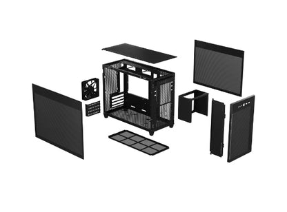 ASUS PRIME AP201 MicroATX Mini Tower Black PC Case