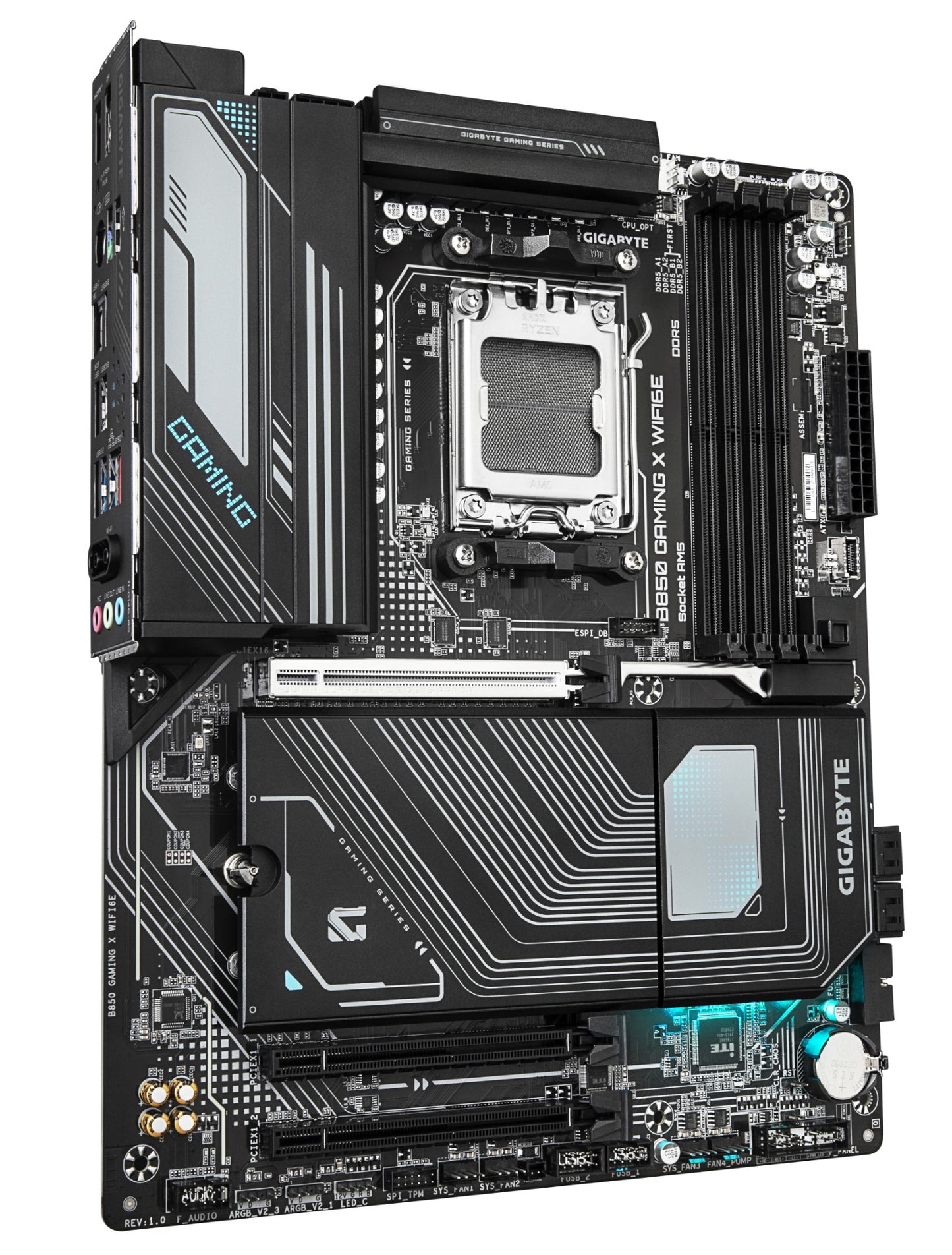 Gigabyte B850 GAMING X WIFI6E Motherboard - AMD Ryzen 9000 Series CPUs, 12+2+2