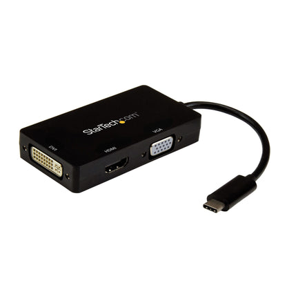 StarTech.com USB-C Multiport Video Adapter - 3-in-1 - 4K 30Hz - Black Hub