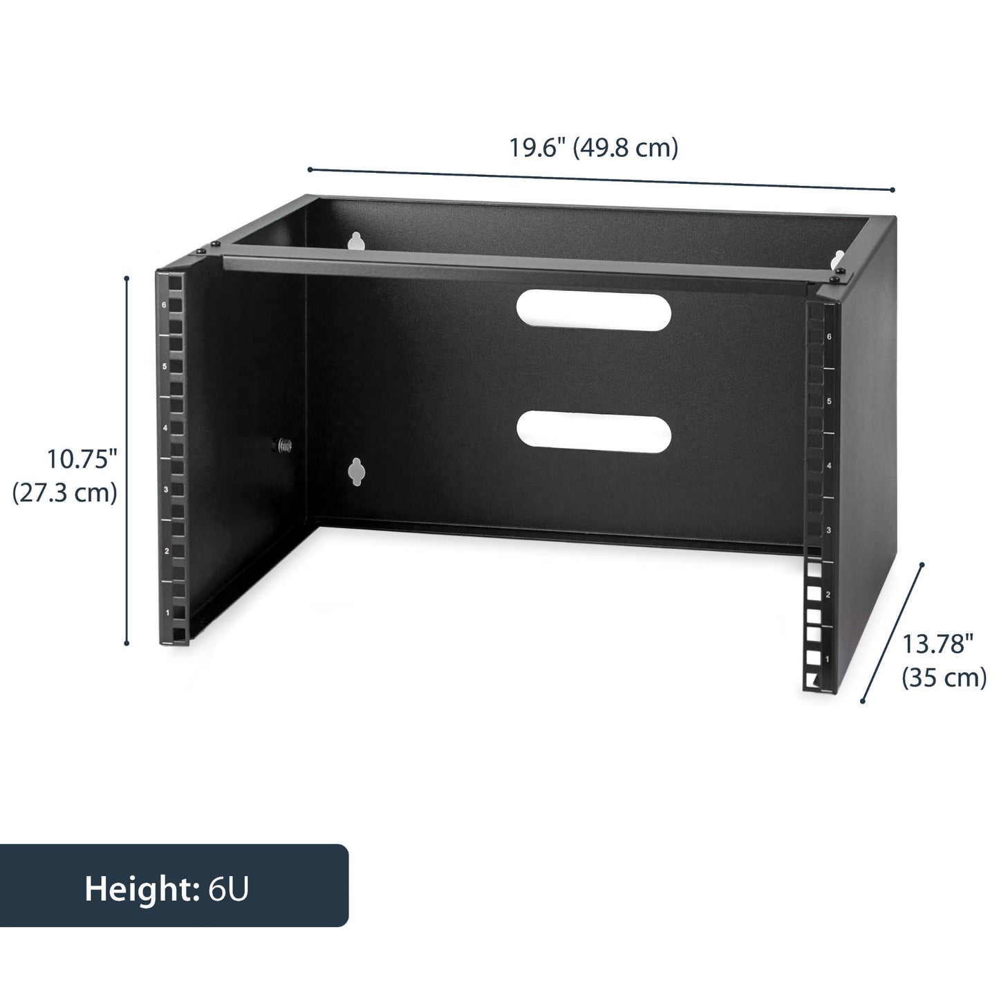 StarTech.com 6U Wall Mount Network Rack - 14 Inch Deep (Low Profile) - 19" Patch