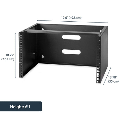 StarTech.com 6U Wall Mount Network Rack - 14 Inch Deep (Low Profile) - 19" Patch
