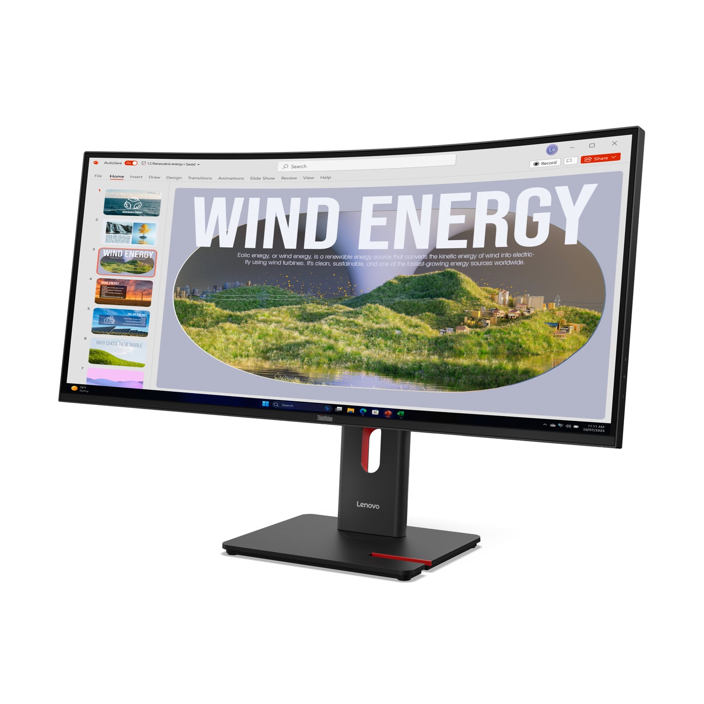 Lenovo ThinkVision T34WD-40 34" UWQHD VA 120Hz Curved Monitor