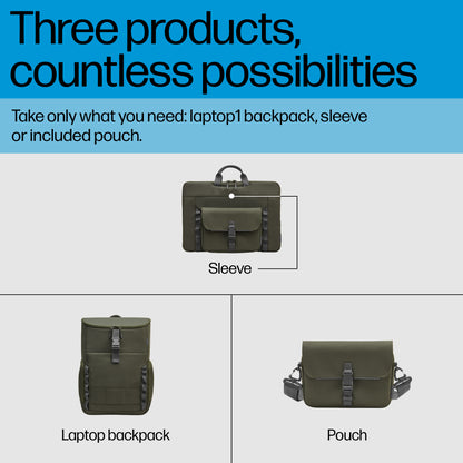 HP 15.6-inch Modular Laptop Backpack Laptop Bag