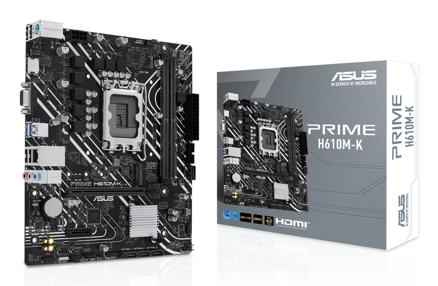 ASUS Prime H610M-K Intel H610 LGA 1700 micro ATX Motherboard