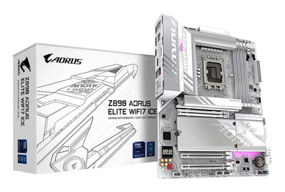 Gigabyte Z890 AORUS ELITE WIFI7 ICE Motherboard - Supports Intel Core Ultra (Series