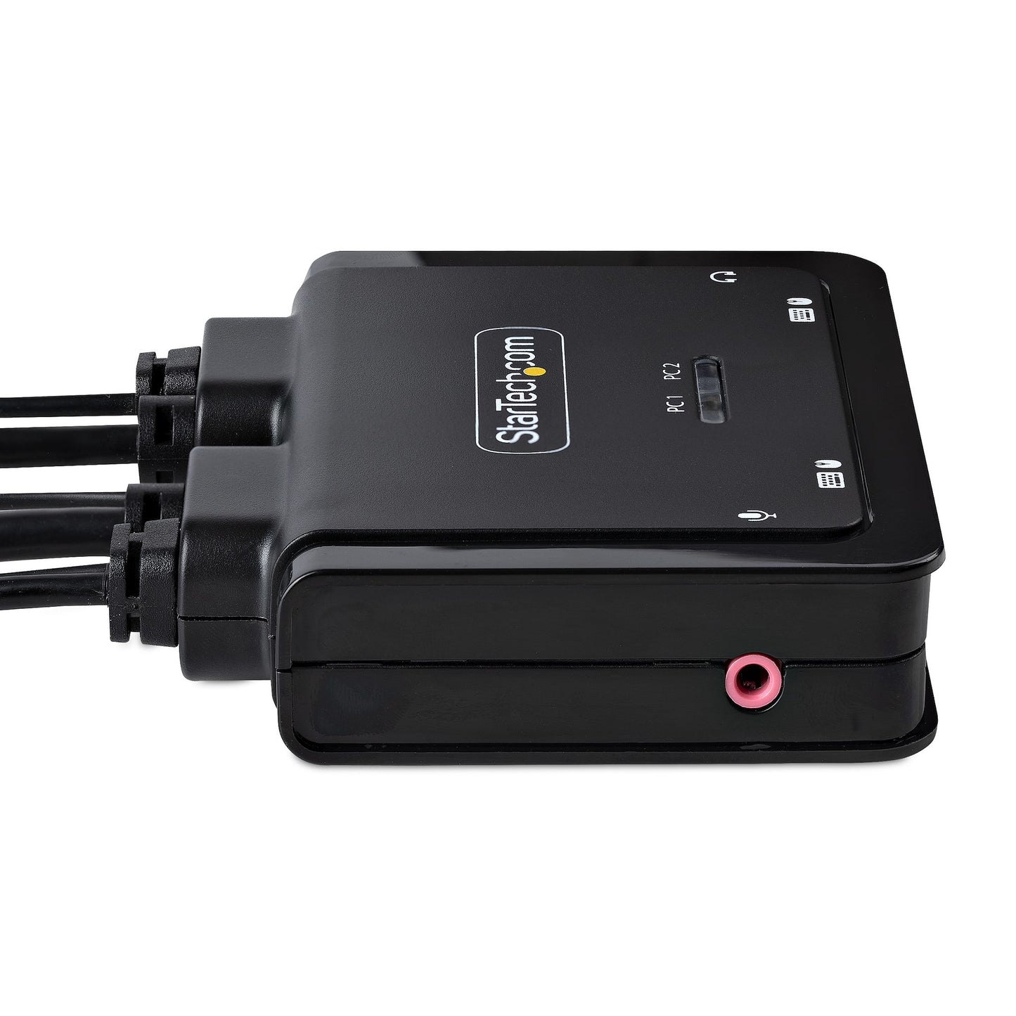 StarTech.com 2-Port Hybrid USB-C HDMI Cable KVM Switch, 4K 60Hz, Compact KVM with