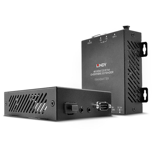 Lindy 300m Fibre Optic HDMI 4K60 and USB KVM Extender KVM Switch
