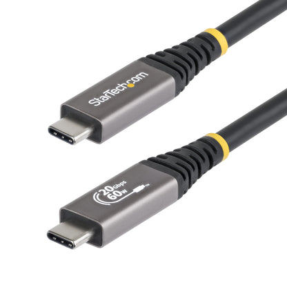 StarTech.com 3m (10ft) USB4 Cable, 20Gbps, USB-IF Certified USB-C Cable, 60W PD, 4K (Black)