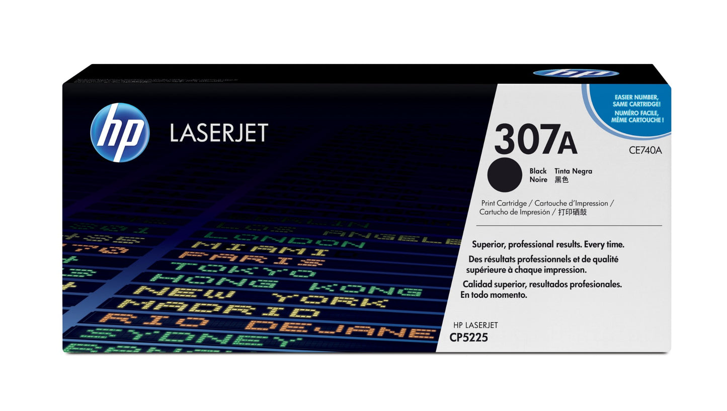 HP CE740A/307A Black Toner Cartridge (7K pages, HP CLJ CP 5220)